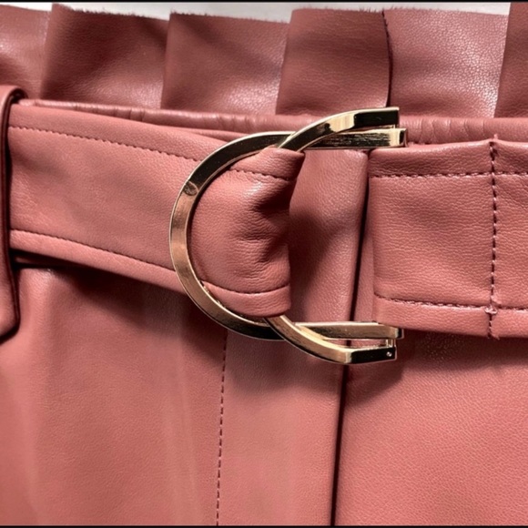 COPY - Zara Faux Leather Pleated Mauve Mini
Skirt, XSmall - Picture 6 of 7